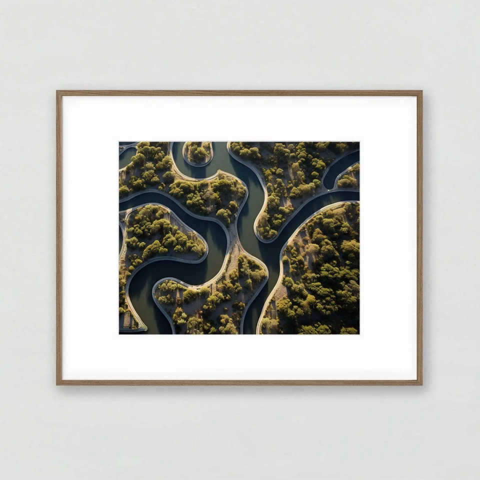 ISLAND MAZE PHOTOGRAPHY WALL ART